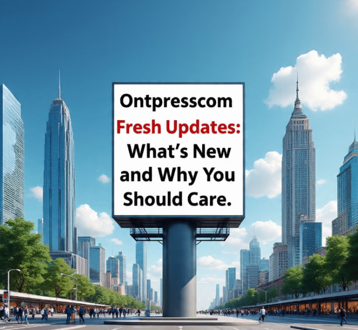 Ontpresscom fresh updates