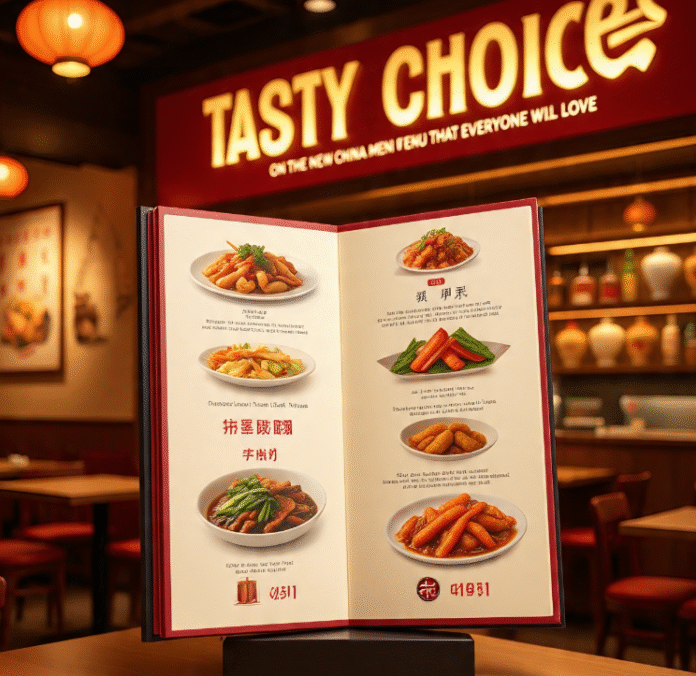 new china menu