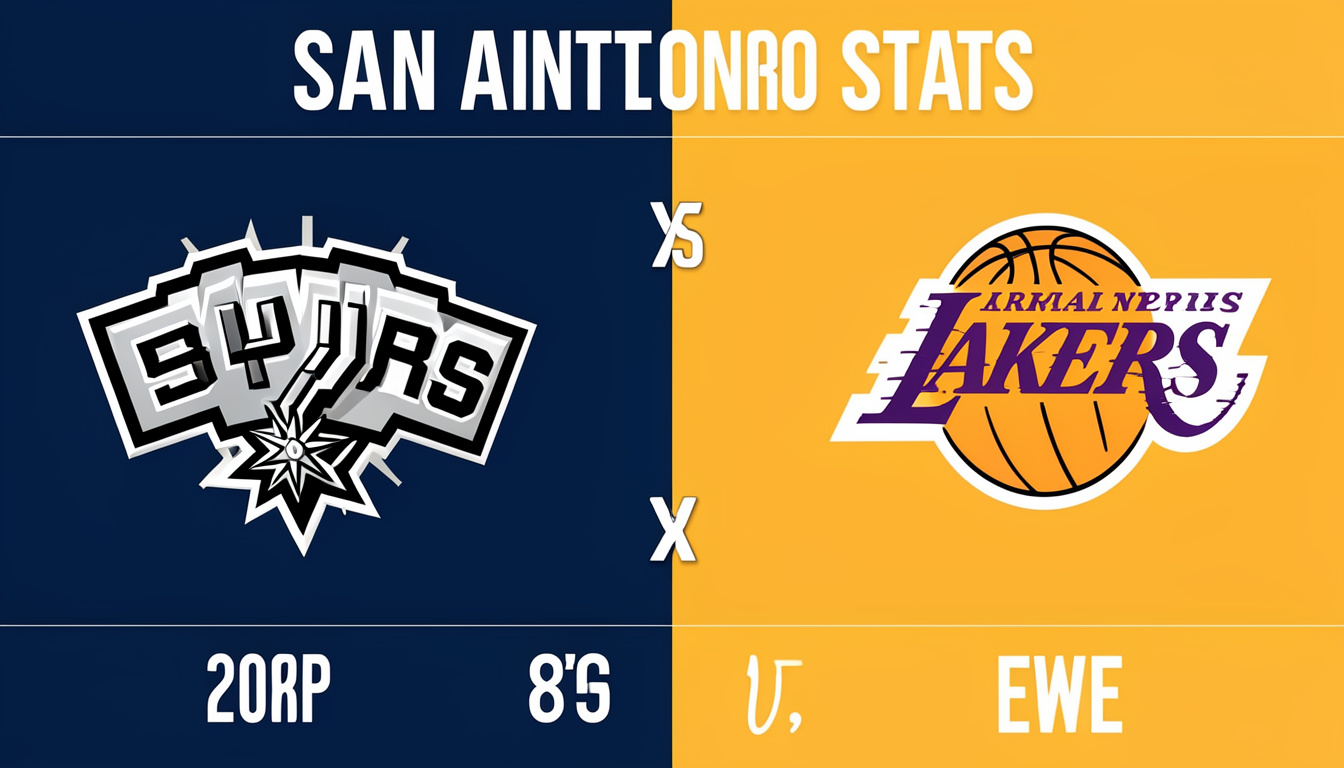 san antonio spurs vs lakers stats