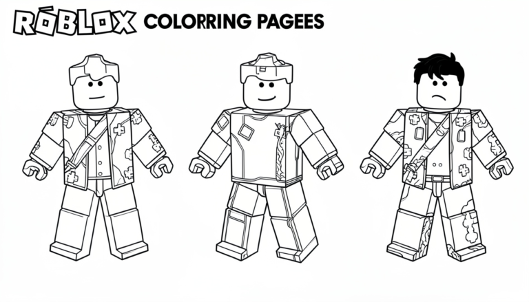 Roblox coloring pages