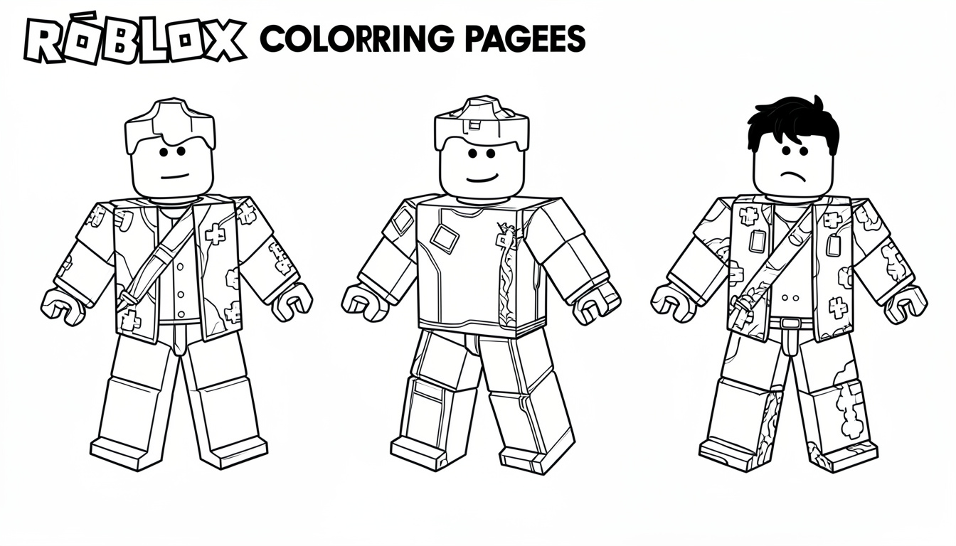 Roblox coloring pages